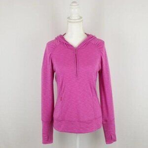 Title Nine Matahari Women's Small Pink 1/4 Zip Hooded Lightweight Pullover